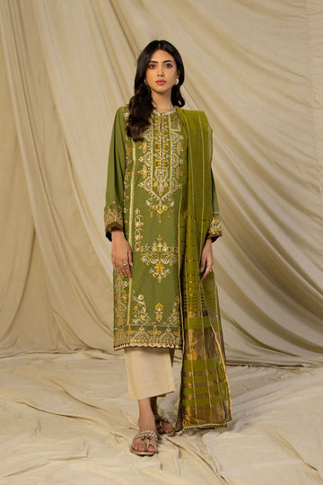 Sapphire PEE SG22V12 8 1 2 Piece - Embroidered Karandi Suit Winter Vol 1 RTW 2022 Online Shopping